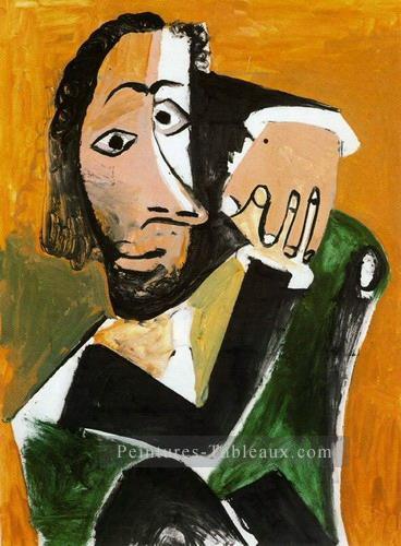Homme assis 3 1971 cubisme Pablo Picasso Peintures à l'huile